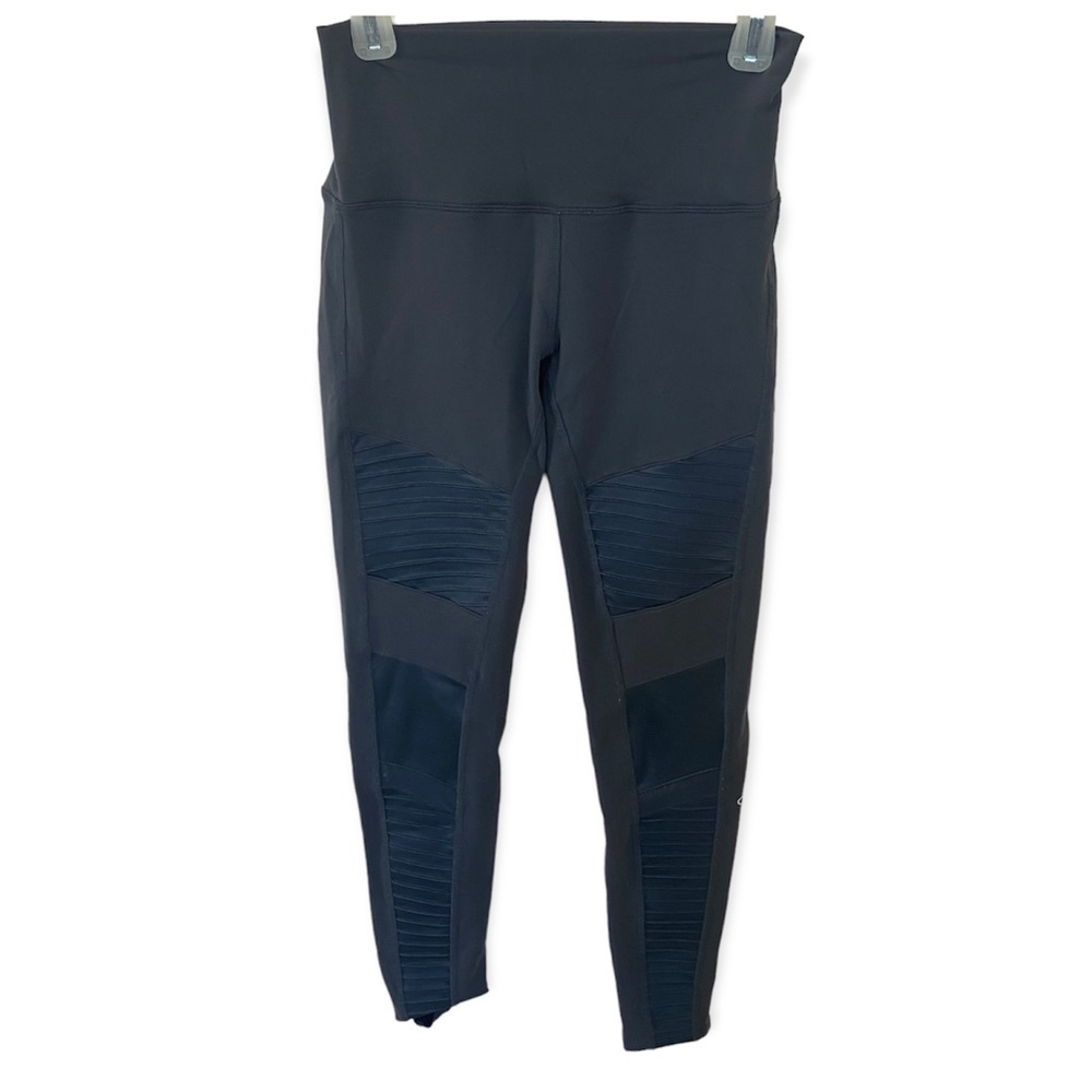 Alo Yoga Mesh Gray Leggings - Picture 3 of 9